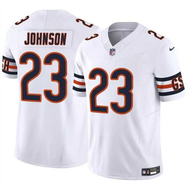 Men & Women & Youth Chicago Bears #23 Roschon Johnson White 2023 F.U.S.E. Vapor Stitched Football Jersey,We sell and wholesale Men & Women & Youth Chicago Bears #23 Roschon Johnson White 2023 F.U.S.E. Vapor Stitched Football Jersey on line form chian!
